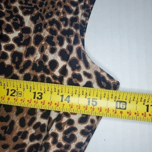 Lauren Ralph Lauren Animal Print Faux Wrap Dress Size 4 - Picture 9 of 10